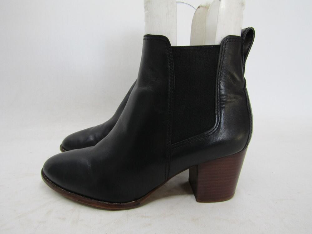 MADEWELL Womens Size 8.5 M Black Leather Chelsea Ankle Fashion Boots Bootie